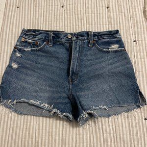 Abercrombie Annie High Rise Jean Short Size 27